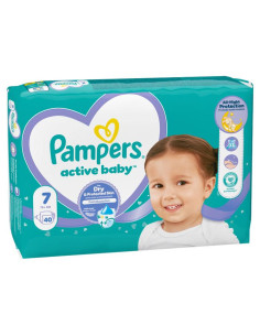 PAMPERS 9- ДДС Active Baby Размер 7, пелени, VPP S7, 40 бр.