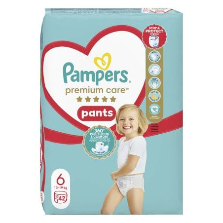 PAMPERS 9% ДДС Premium Care Размер 6, гащички, JPP, 42 бр.