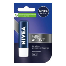 Nivea Men Active Care Балсам за устни SPF15 х4.8 г