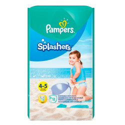 PAMPERS 9% ДДС Splashers Бански Размер 4-5, гащички, Макси, 11 бр.