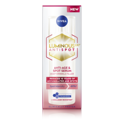 Nivea Luminous 2 in 1 Серум против бръчки и пигментни петна 30 ml