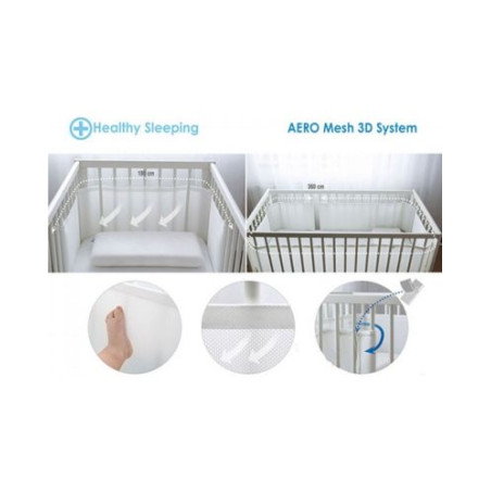 Обиколник за кошара Baby Matex Air 360 cm 0239, Бял