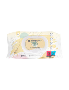 Бебешки мокри кърпи Kikka Boo алое вера и лайка, 80 бр.