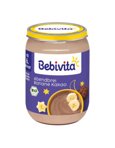 BEBIVITA 14602 БИО Млечна Каша с Банан, Какао и Грис, пюре, 190 гр