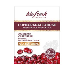 Крем за цялостна грижа за лице, шия и деколте VIA NATURAL POMEGRANATE AND ROSE 200 ml