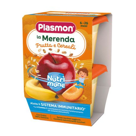 Млечен десерт Plasmon - Нутримюн, микс плодове и овесени ядки