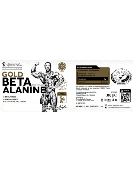 Gold Beta-Alanine Powder