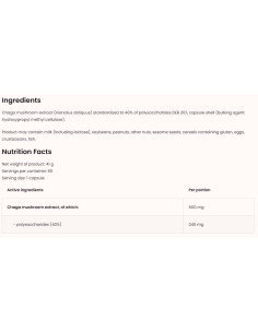Chaga 600 mg | Vege 2