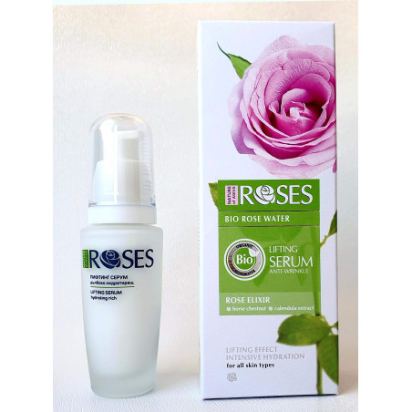Лифтинг серум NATURE OF AGIVA ROSES, 30мл с БИО розова вода