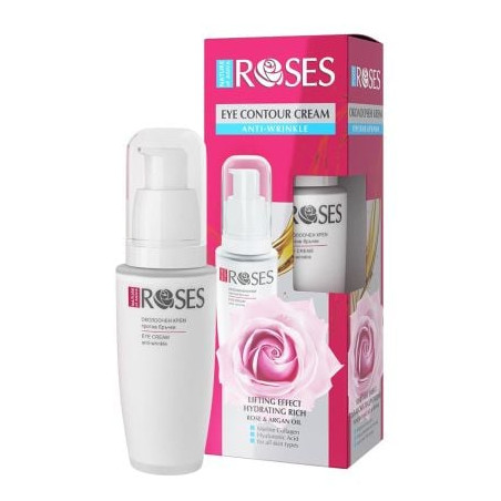 Околоочен крем NATURE OF AGIVA ROSES, 30мл с арганово масло