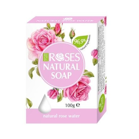Натурален сапун NATURE OF AGIVA ROSES 100гр,  с розова вода