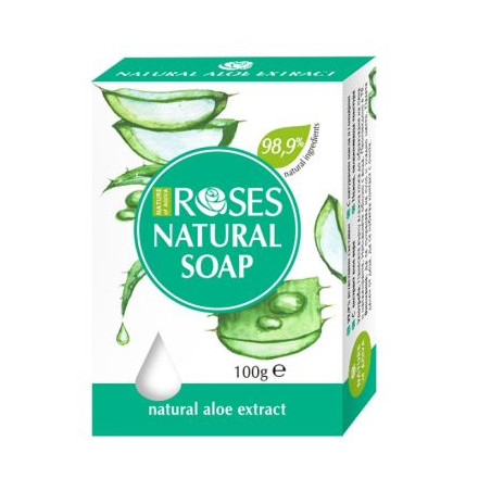 Натурален сапун NATURE OF AGIVA ROSES 100гр, с екстракт от алое