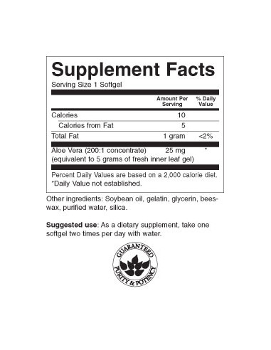Aloe Vera 25 mg