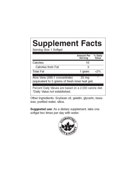 Aloe Vera 25 mg