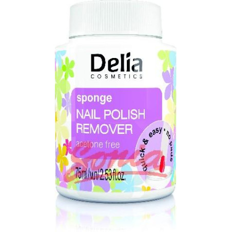 D Nail Polish Remover Sponge 75ml Acetone Free