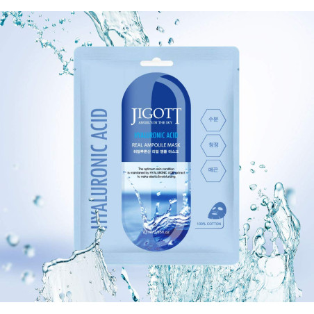JIGOTT HYALURONIC ACID REAL AMPOULE MASK