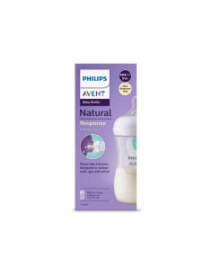 Шише с биберон без протичане 1м+ с клапа AirFree Philips-Avent Natural Response 3.0, 260мл