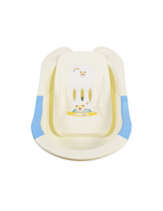 Бебешка вана с подложка Starfish, синя, 80 см. 2