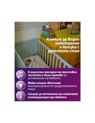 Дигитален видео бебефон Philips-Avent SCD891/26