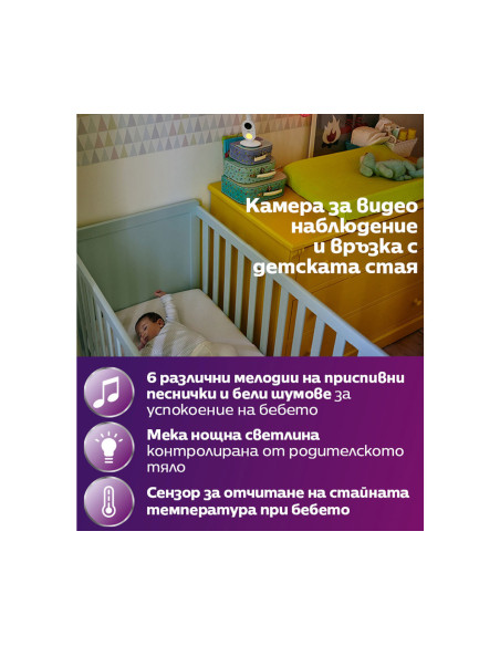 Дигитален видео бебефон Philips-Avent SCD891/26