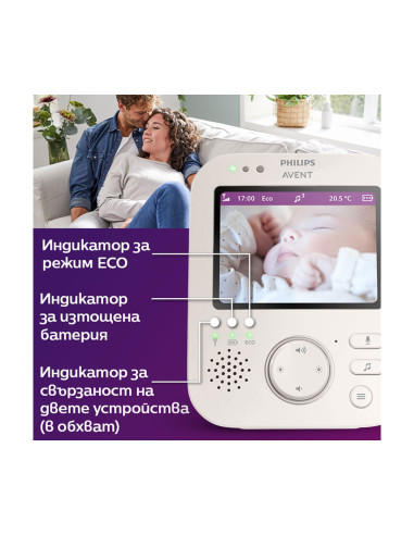 Дигитален видео бебефон Philips-Avent SCD891/26