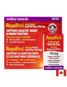 Масло от крил + Рибено масло + Астаксантин RoyalRed Омега-3 комплекс 120 софтгел капсули за 2 или 4 месеца прием