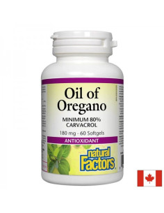 Oil of Oregano Organic/ Риган (масло) 180 mg x 60 софтгел капсули