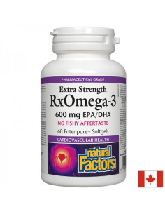 Рибено масло RxOmega-3 Extra – 600 mg EPA-DHA 60 софтгел капсули