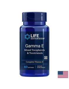 Gamma E Mixed Tocopherols - Tocotrienols / Витамин Е (миксирани токофероли и токотриеноли) х 60 софтгел капсули