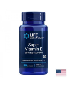 Super Vitamin E Супер Витамин Е (d-aлфа токоферол) 400 IU x 90 софтгел капсули