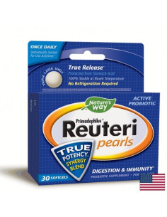 Пробиотик Примадофилус Реутери – перли Primadophilus Reuteri Pearls 1 млрд. активни пробиотици, 30 софтгел капсули