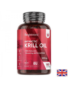 Грижа за сърцето, мозъка и зрението Масло от Антарктически крил (Krill oil) 600 mg х 180 софтгел капсули