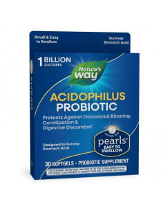 Пърлс Пробиотик Acidophilus Добро храносмилане и стомашно-чревен баланс 1 млрд. активни пробиотици, 30 софтгел капсули