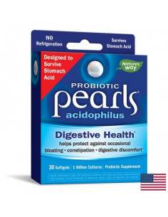 Пърлс Пробиотик Acidophilus Добро храносмилане и стомашно-чревен баланс 1 млрд. активни пробиотици, 30 софтгел капсули 2
