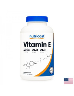 Зрение, коса и кожа Витамин E 400 IU x 240 софтгел капсули