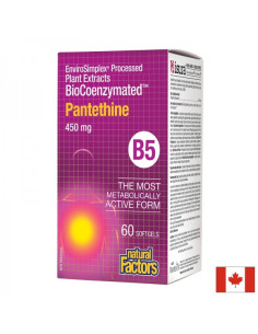 Pantethine BioCoenzymated Пантетин/ Витамин В5 450 mg 60 софтгел капсули