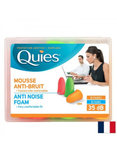 Тапи за уши за възрастни от мека полиуретанова пяна 35 dB За еднократна употреба 6 чифта