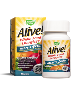 Мултивитамини за мъже 50+ Алайв Alive! Whole Food Energizer Men’s 50+ 30 таблетки 2