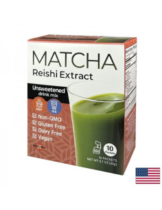 Матча с екстракт от гъба Рейши 10 пакетчета