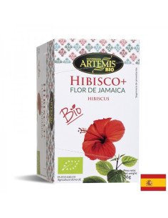Чай "Цвете от Ямайка" с Хибискус, канела, мента, джинджифил, женско биле БИО Hibisco+ Flor de Jamaica BIO 20 филтърни пакетче