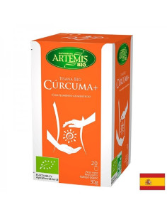 Curcuma+, BIO Kуркума + джинджифил, женско биле и черен пипер 20 филтърни пакетчета