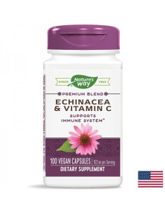 Ехинацея и витамин C – имунитет и дихателна система Премиум формула срещу респираторни инфекции 100 капсули