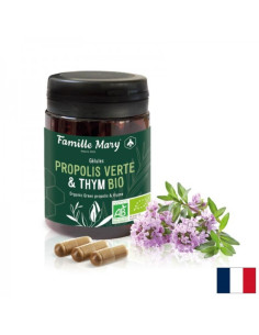 Био зелен прополис и мащерка – дихателна система При респираторни инфекции и кашлица 60 капсули