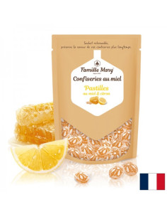 Билкови бонбони с мед и лимон за здраво гърло 250 g