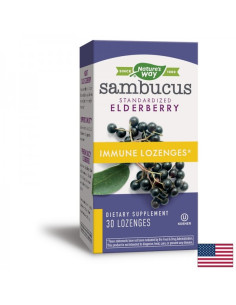 Самбукус с черен бъз, ехинацея, витамин С - цинк Sambucus Immune Lozenges 30 таблетки за смучене