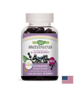 Самбукус за деца с черен бъз, витамин С - цинк Sambucus Gummies for Kids 60 желирани таблетки 2