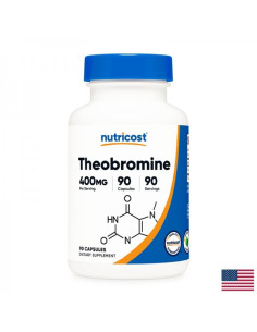 Сърдечносъдова и дихателна система Теобромин (Theobromine) 400 mg x 90 капсули