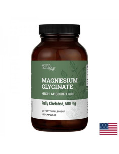 Мускулна, сърдечна и нервна система Магнезий (глицинат) 500 mg х 120 капсули