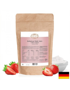 Натурален протеинов шейк на прах Диетичен, полезен и засищащ 450 g, с вкус на ягодово кисело мляко