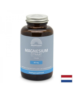 Сърдечна, нервна и мускулна функция Магнезий (цитрат) 180 капсули